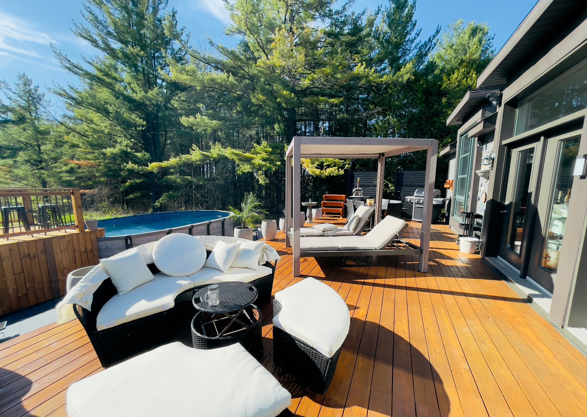 Terrasse - 773 Ch. Maurice, Bedford - Canton, QC - Outdoor With Deck Patio Veranda