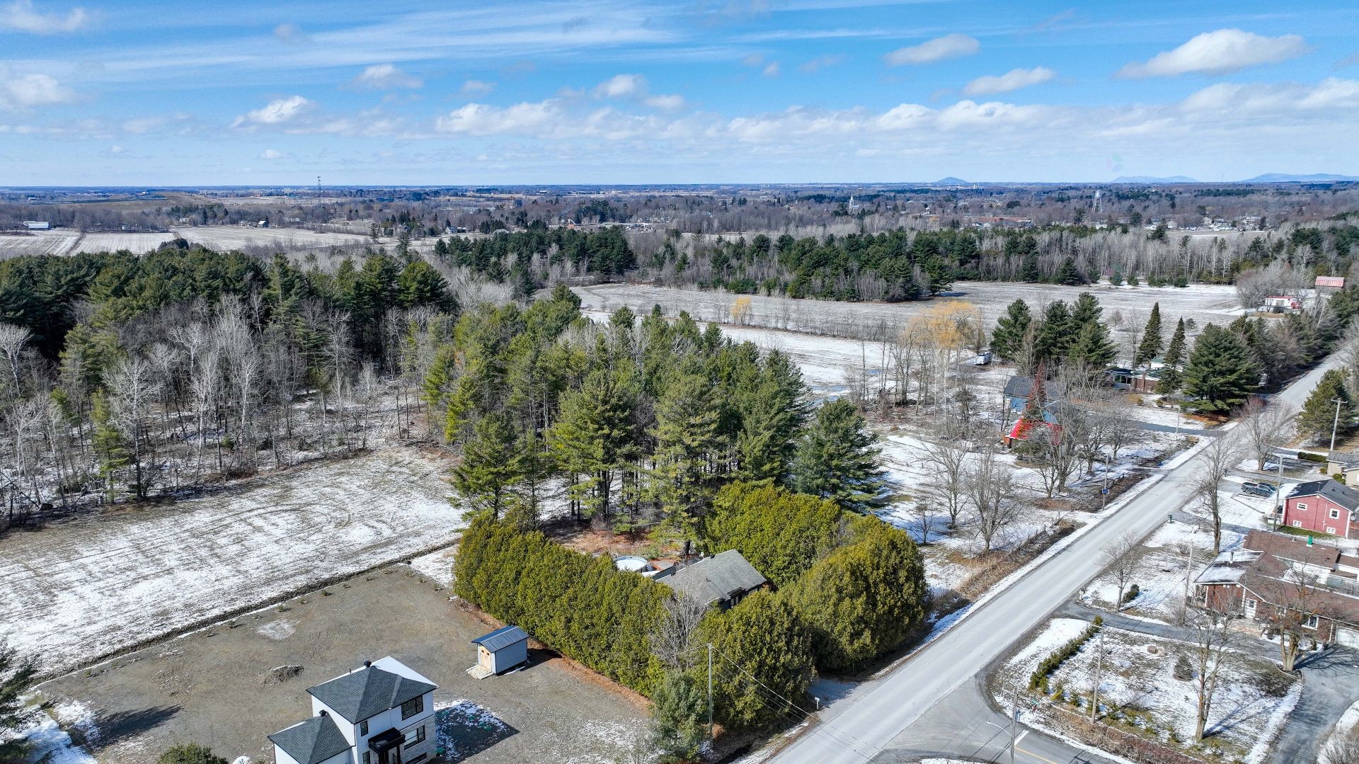 Photo aérienne - 773 Ch. Maurice, Bedford - Canton, QC - Outdoor With View