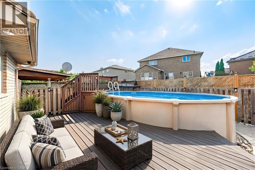 990 Upper Kenilworth Avenue, Hamilton, ON - Outdoor With Above Ground Pool With Deck Patio Veranda With Exterior