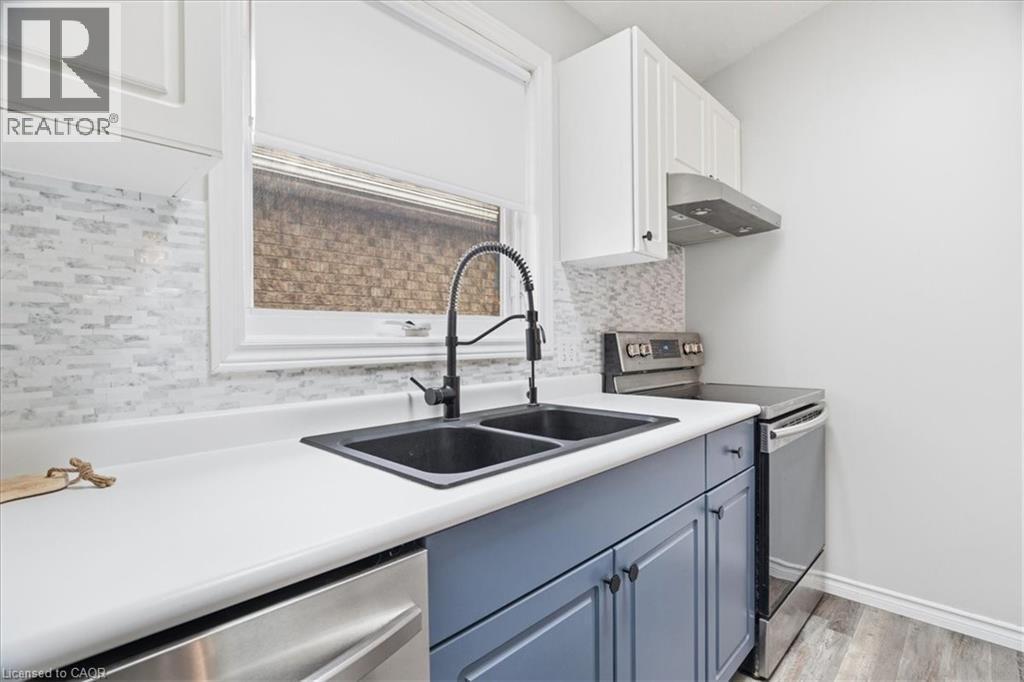 256 Grey Fox Drive, Kitchener, ON - Indoor Photo Showing Kitchen With Double Sink With Upgraded Kitchen