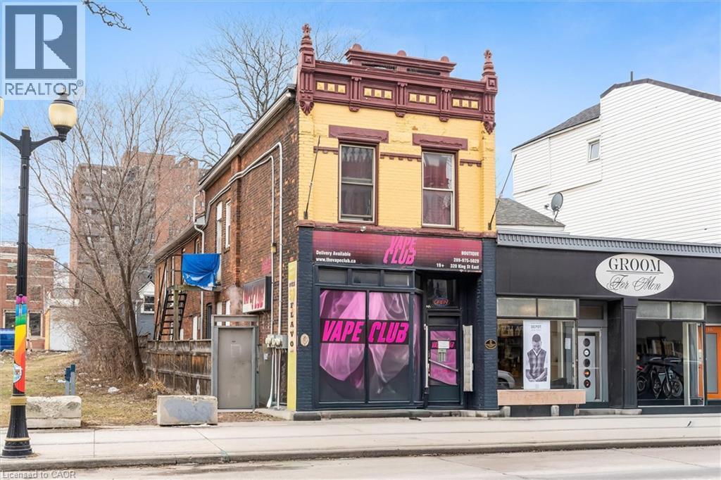 View of commercial location - 320 King Street E, Hamilton, ON