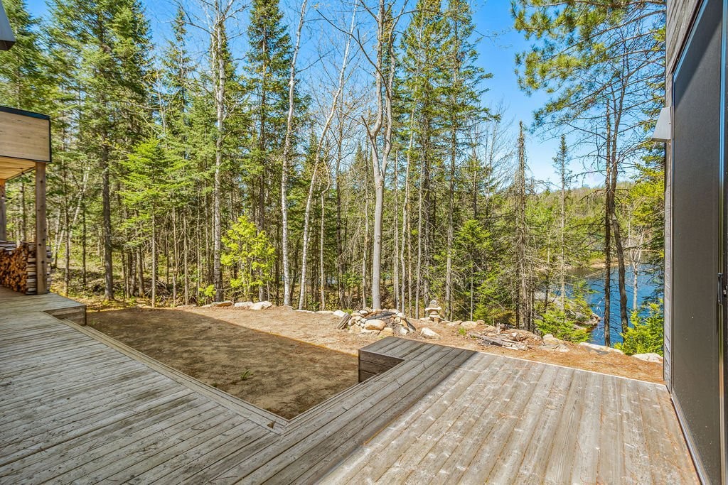 Vue - 25 Ch. Des Perséides, Sainte-Béatrix, QC - Outdoor With Deck Patio Veranda With Exterior