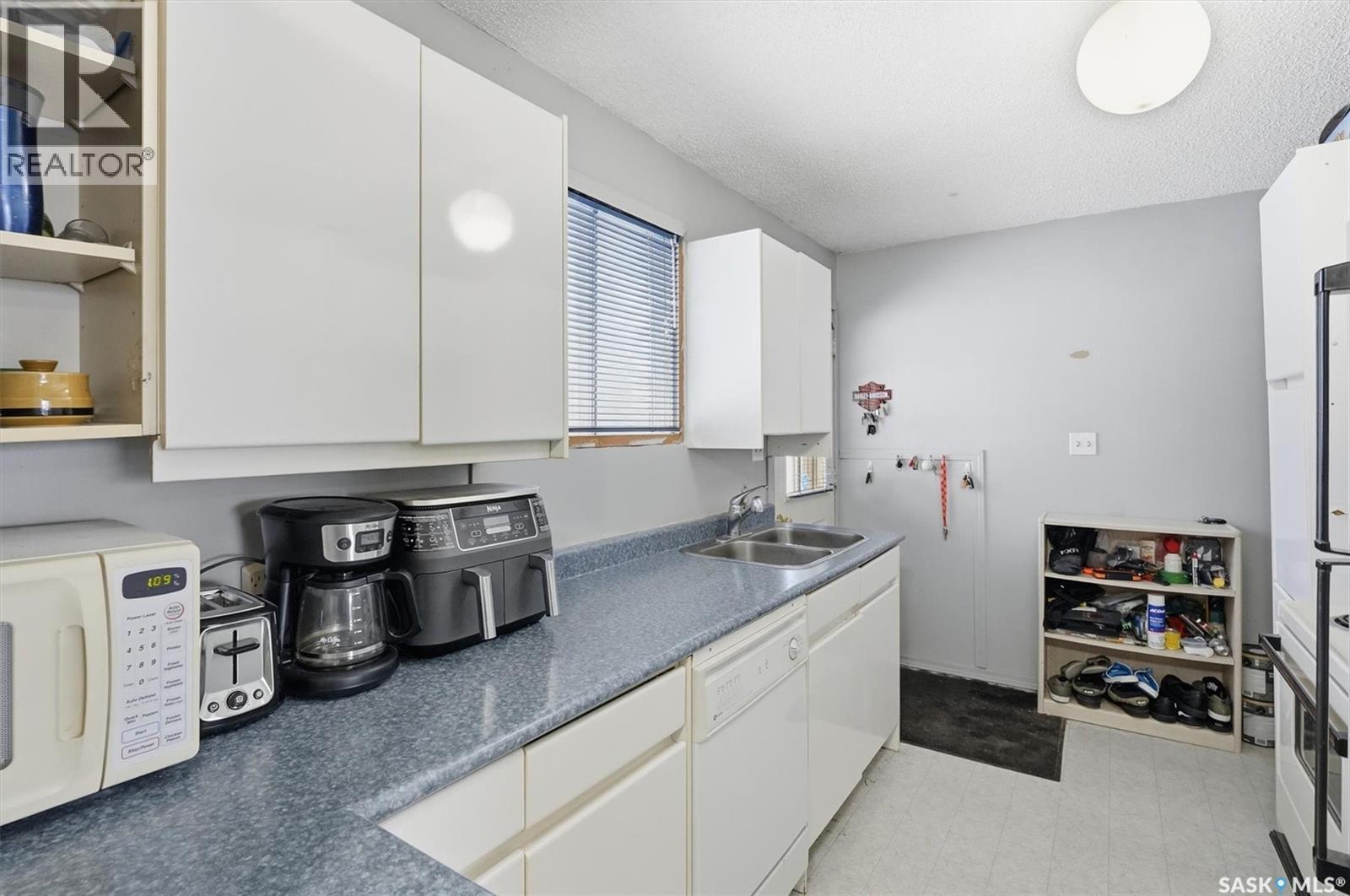48 Procter Drive, Shields, SK - Indoor Photo Showing Kitchen With Double Sink