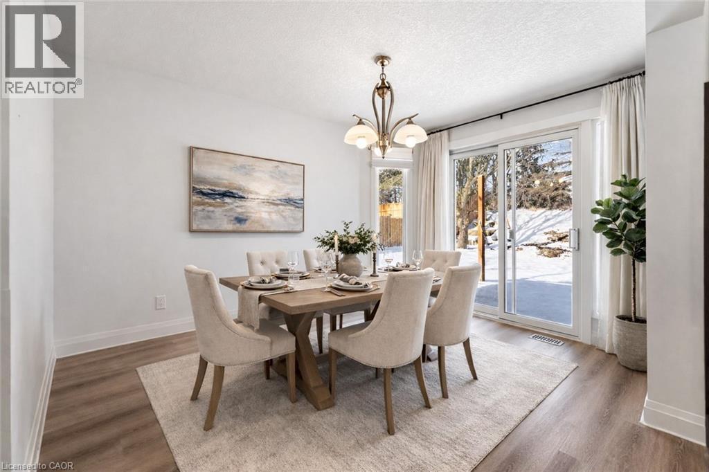 Virtually Staged - 16 Thornbush Crescent, Waterloo, ON - Indoor Photo Showing Dining Room