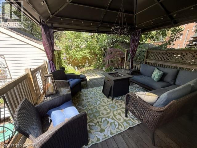 back deck with gazebo - 12 Leinster Avenue S, Hamilton, ON