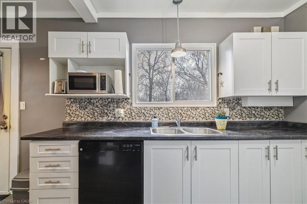 7 North Park Avenue, Hamilton, ON - Indoor Photo Showing Kitchen With Double Sink