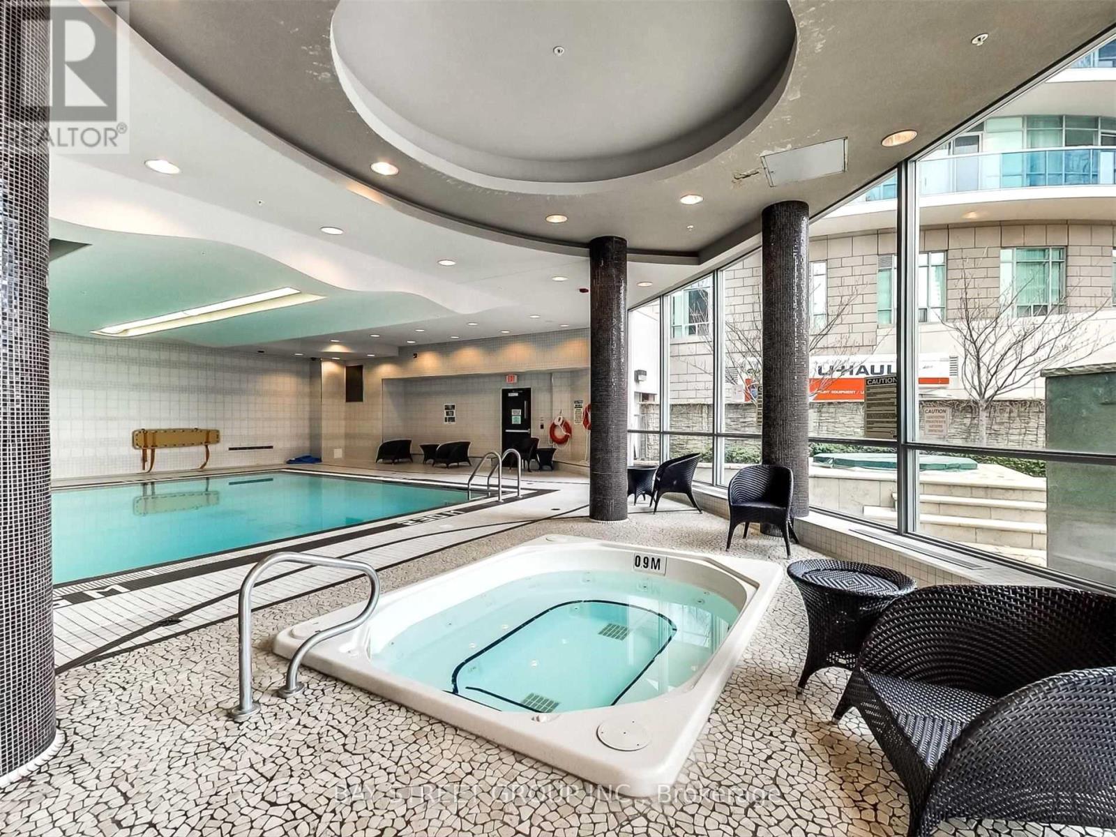 3608 - 50 Absolute Avenue, Mississauga, ON - Indoor Photo Showing Other Room With In Ground Pool
