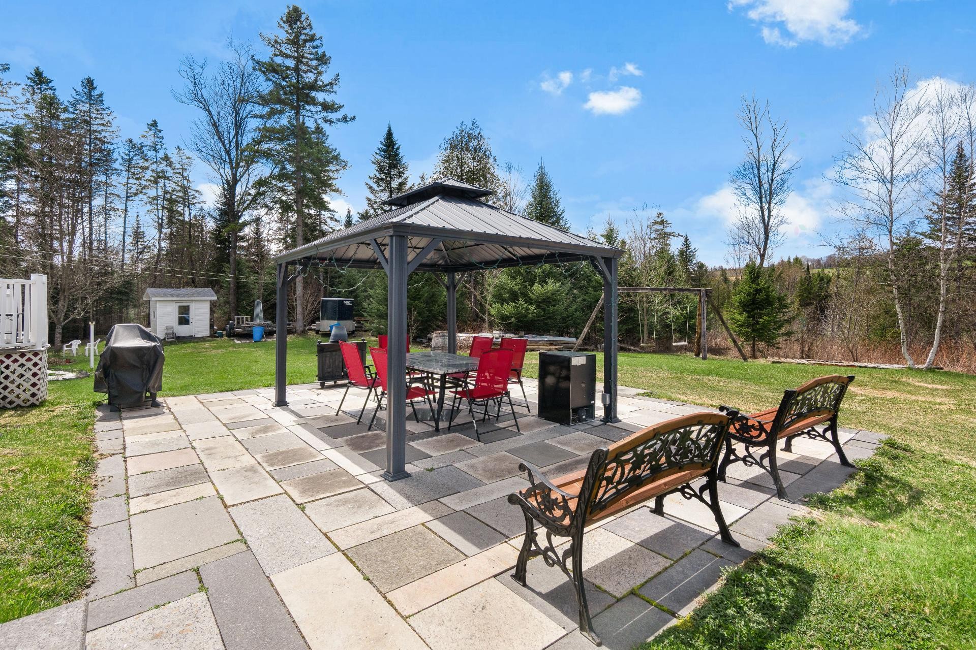 Extérieur - 6355 Ch. Stage, Stanstead-Est, QC - Outdoor With Backyard
