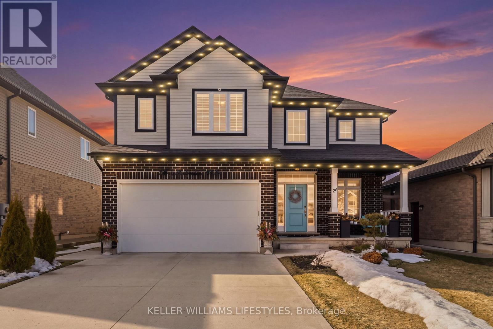 Customizable RGB exterior roof-line lighting. - 26 Ambrosia Path, St. Thomas, ON - Outdoor