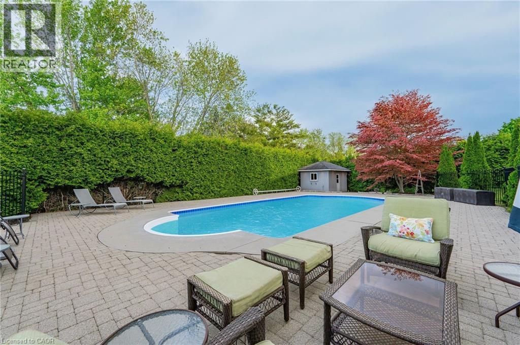 1 Brown Avenue, Cambridge, ON - Outdoor With In Ground Pool With Deck Patio Veranda