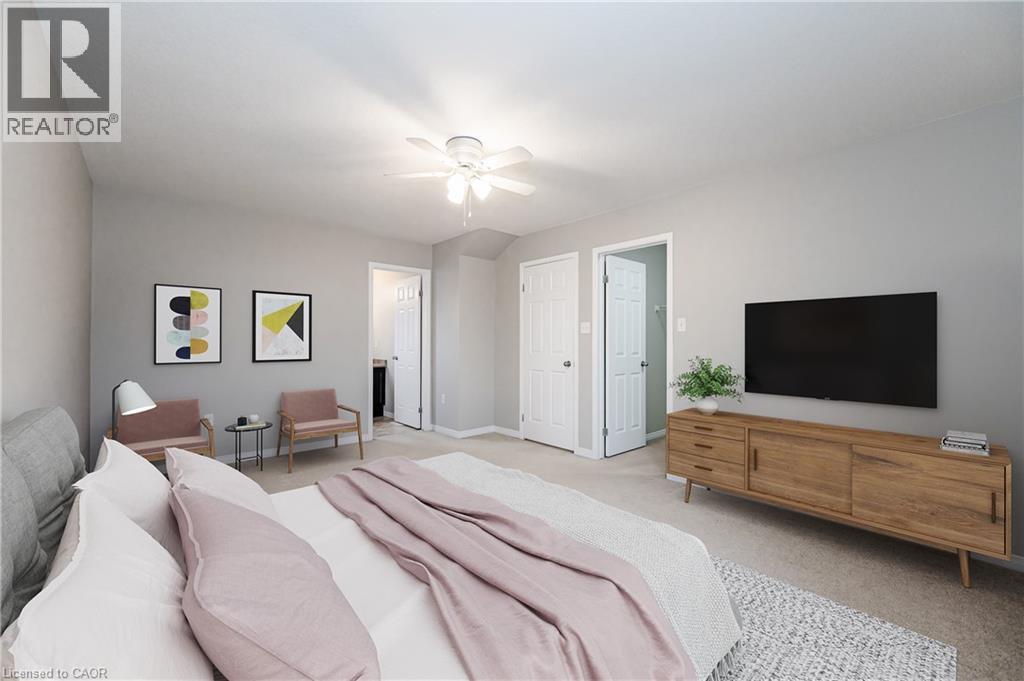 virtually staged - 39 Brookfield Crescent, Kitchener, ON - Indoor Photo Showing Bedroom