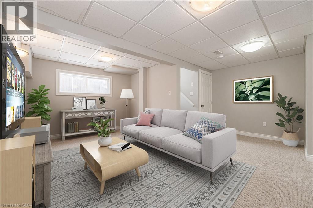 virtually staged - 39 Brookfield Crescent, Kitchener, ON - Indoor Photo Showing Living Room