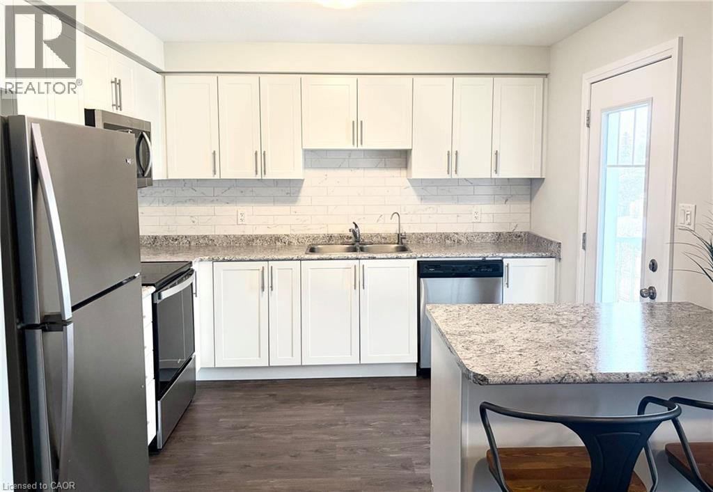 24 Morrison Road Unit# A13, Kitchener, ON - Indoor Photo Showing Kitchen With Double Sink With Upgraded Kitchen