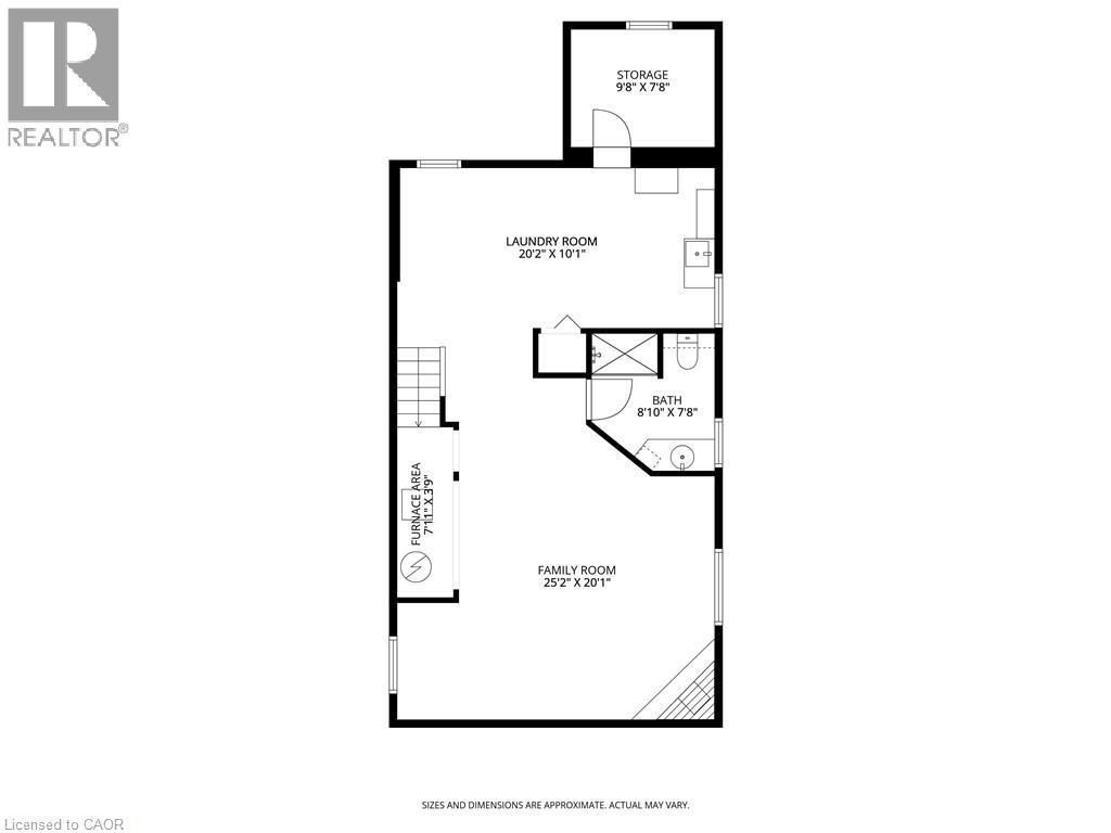 Basement Floorplan - 51 Westwood Avenue, Hamilton, ON