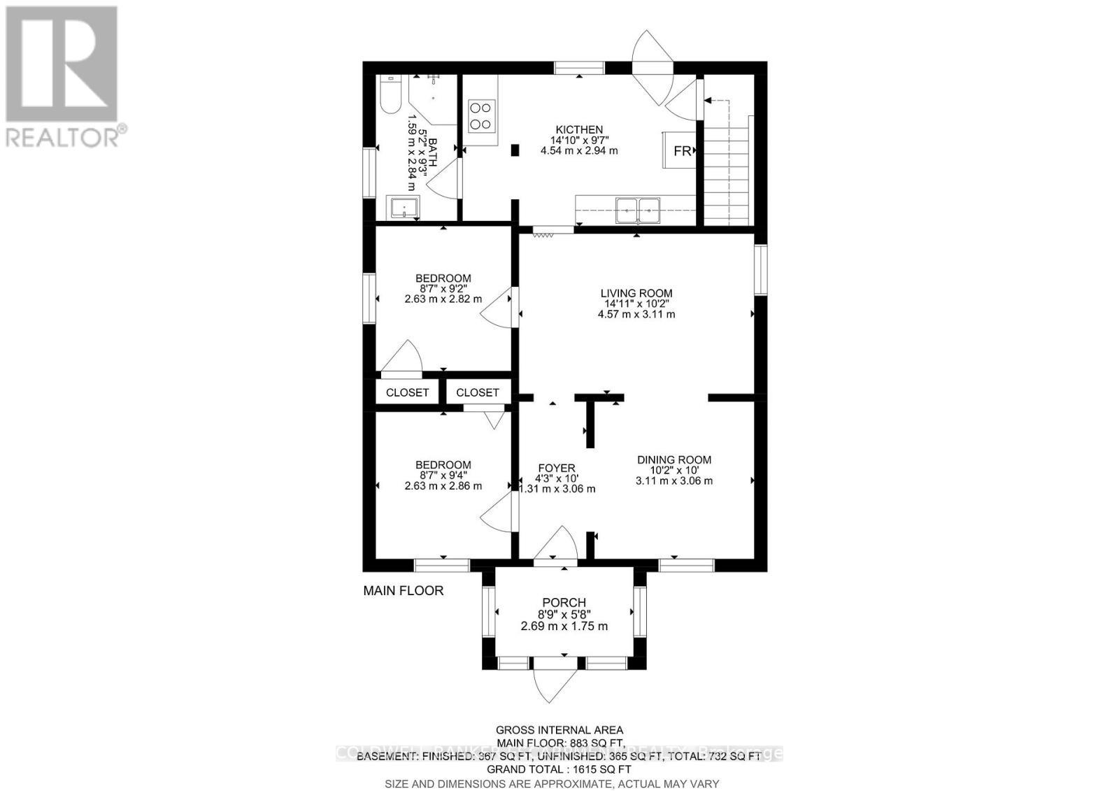 Main Floor Plan - 122 Cedar Street, Cambridge, ON - Other