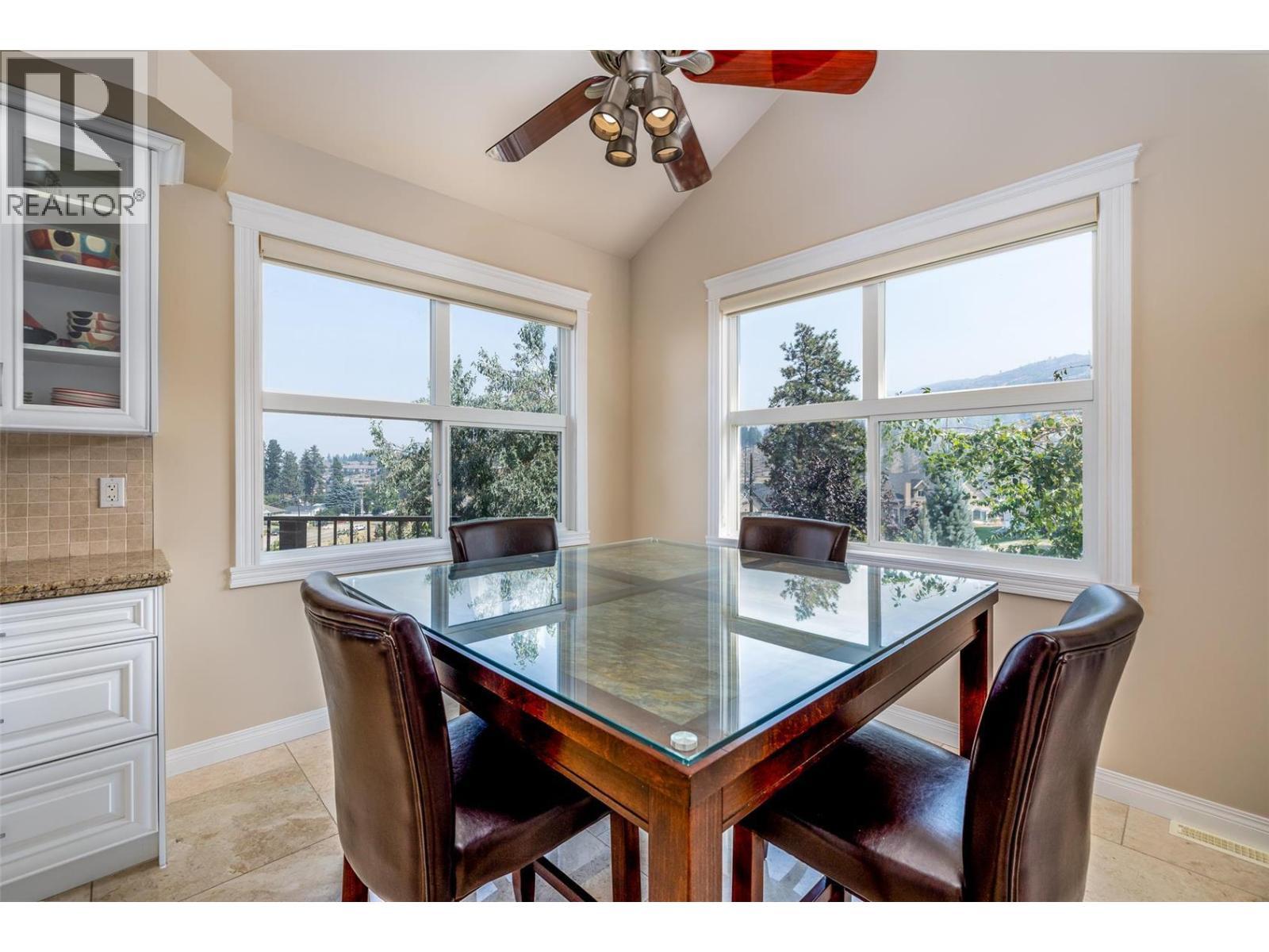 Breakfast room - 375 Trumpeter Court, Kelowna, BC - Indoor Photo Showing Dining Room