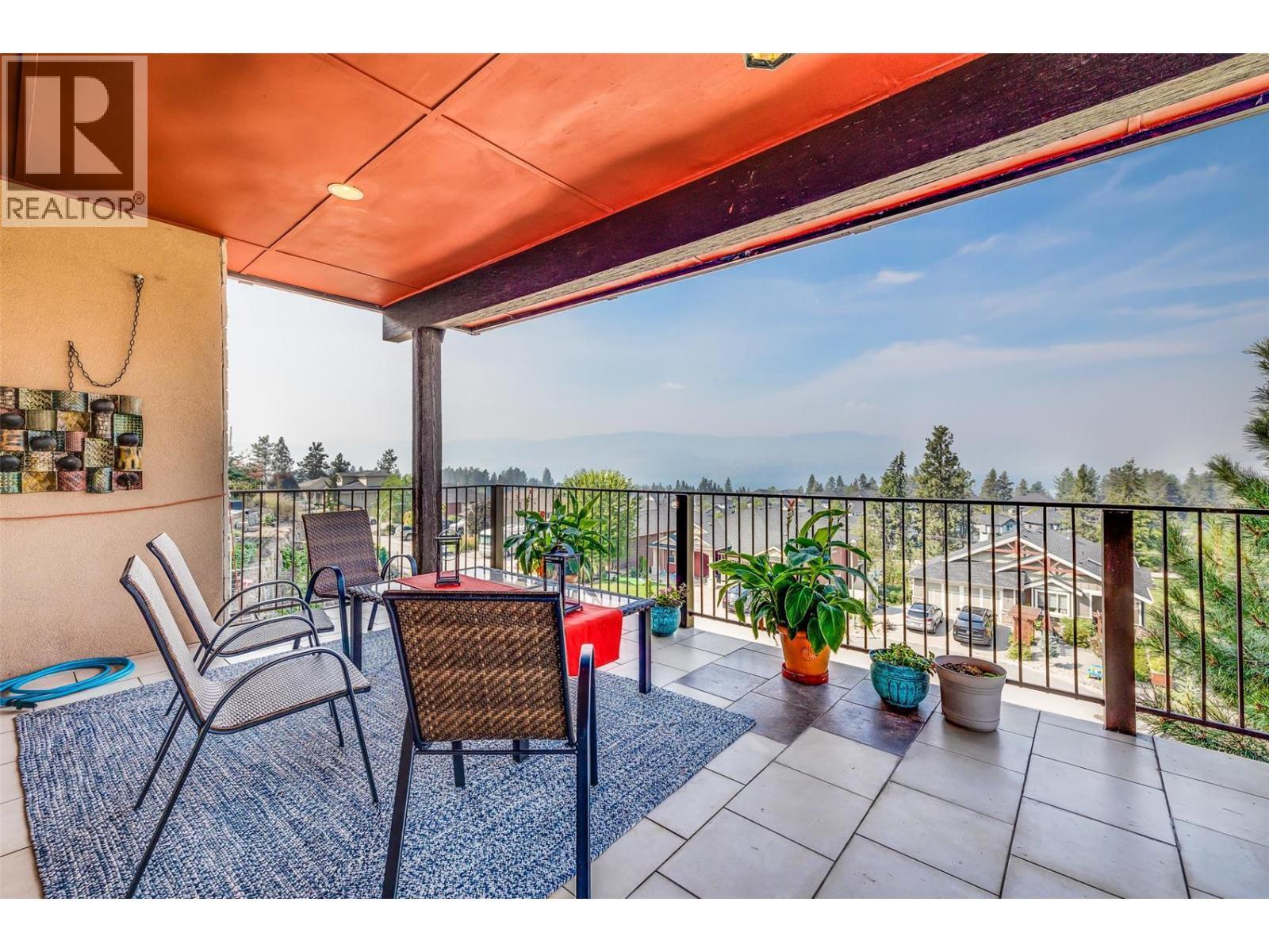 Balcony in the basement - 375 Trumpeter Court, Kelowna, BC - Outdoor With Exterior