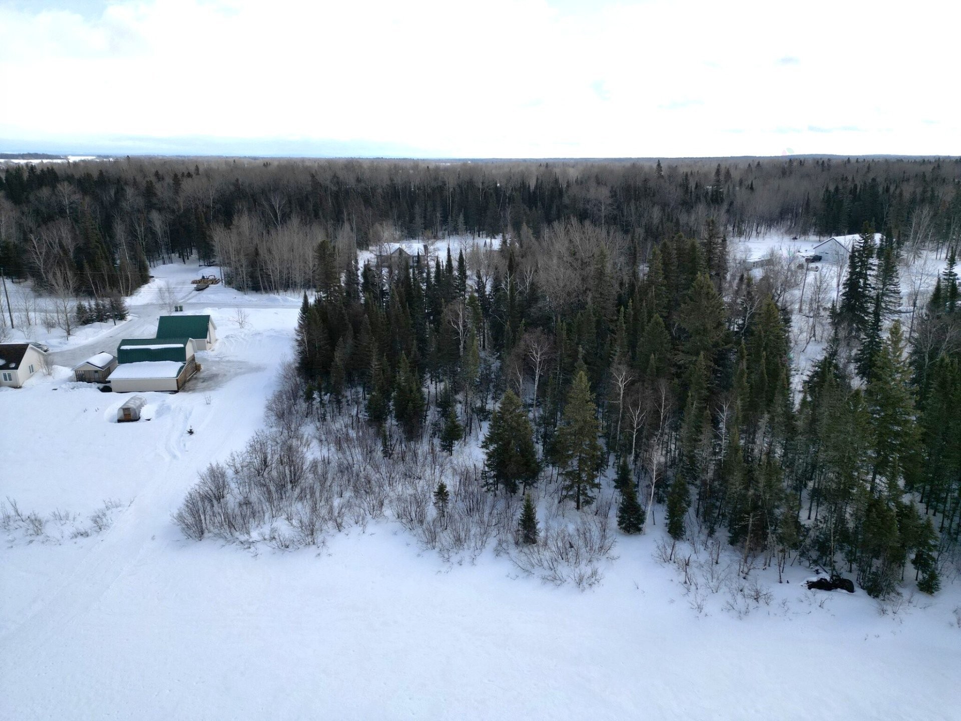 Photo aérienne - Rue Authier, Rivière-Héva, QC