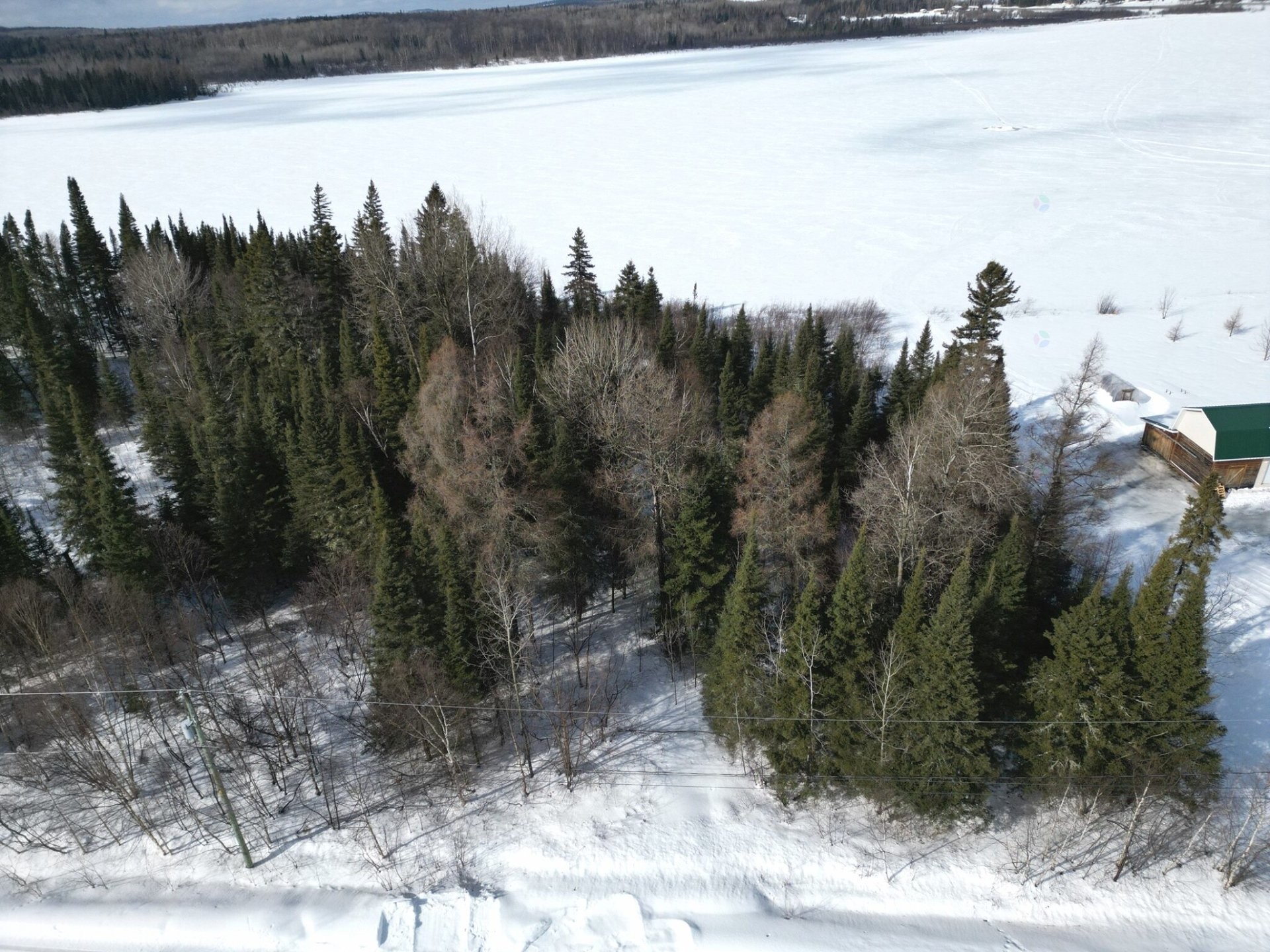 Photo aérienne - Rue Authier, Rivière-Héva, QC