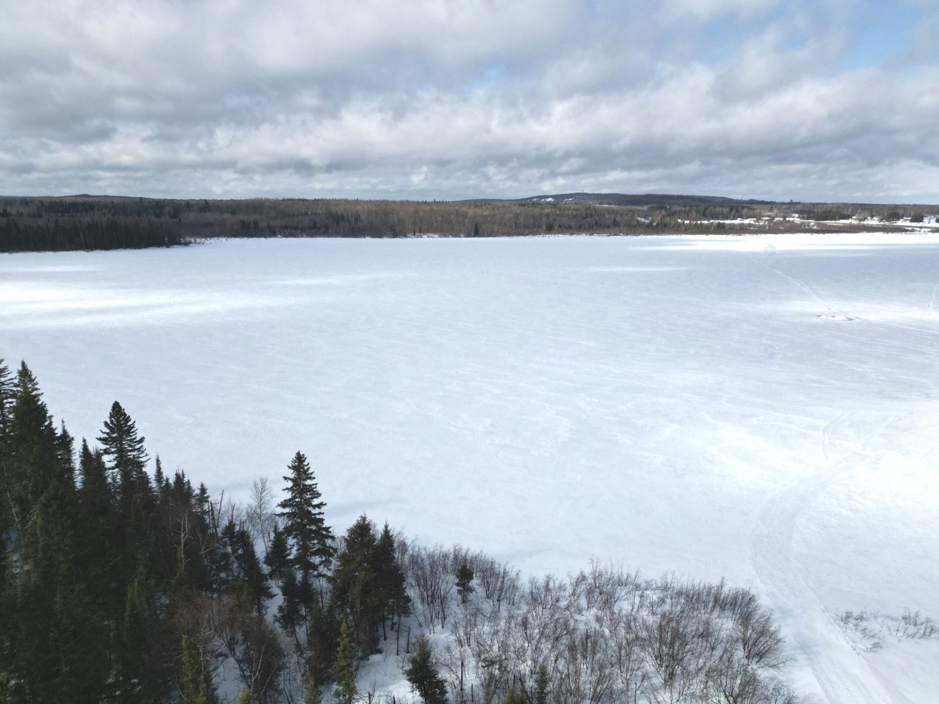 Photo aérienne - Rue Authier, Rivière-Héva, QC