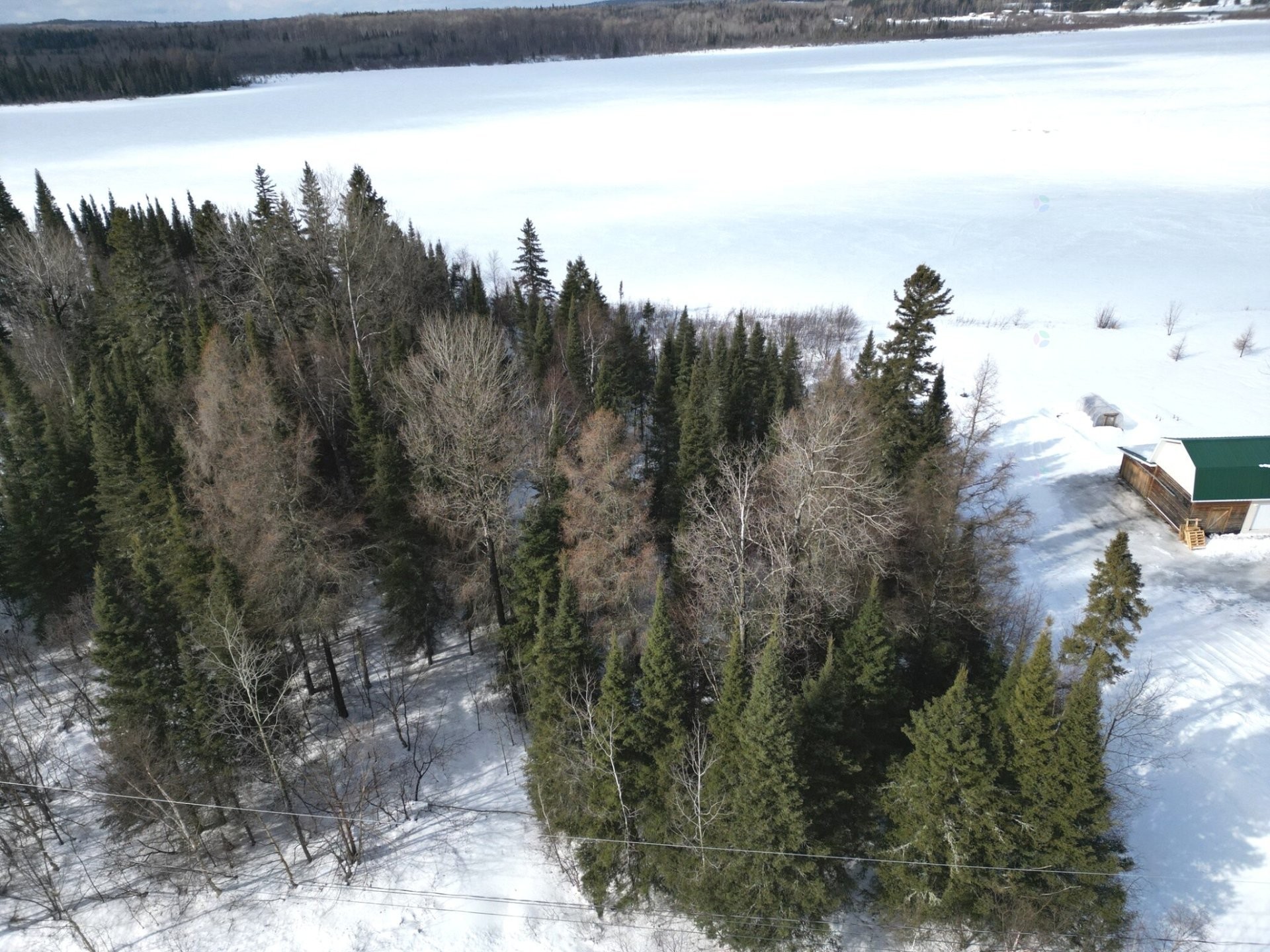 Photo aérienne - Rue Authier, Rivière-Héva, QC
