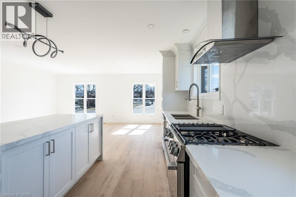 64 Brookstream Court, Hamilton, ON - Indoor Photo Showing Kitchen With Double Sink