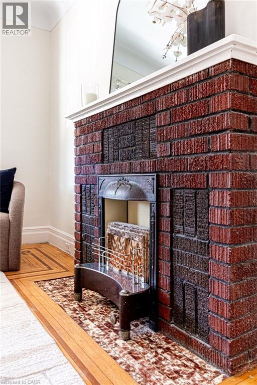 58 Edgemont Street N, Hamilton, ON - Indoor With Fireplace