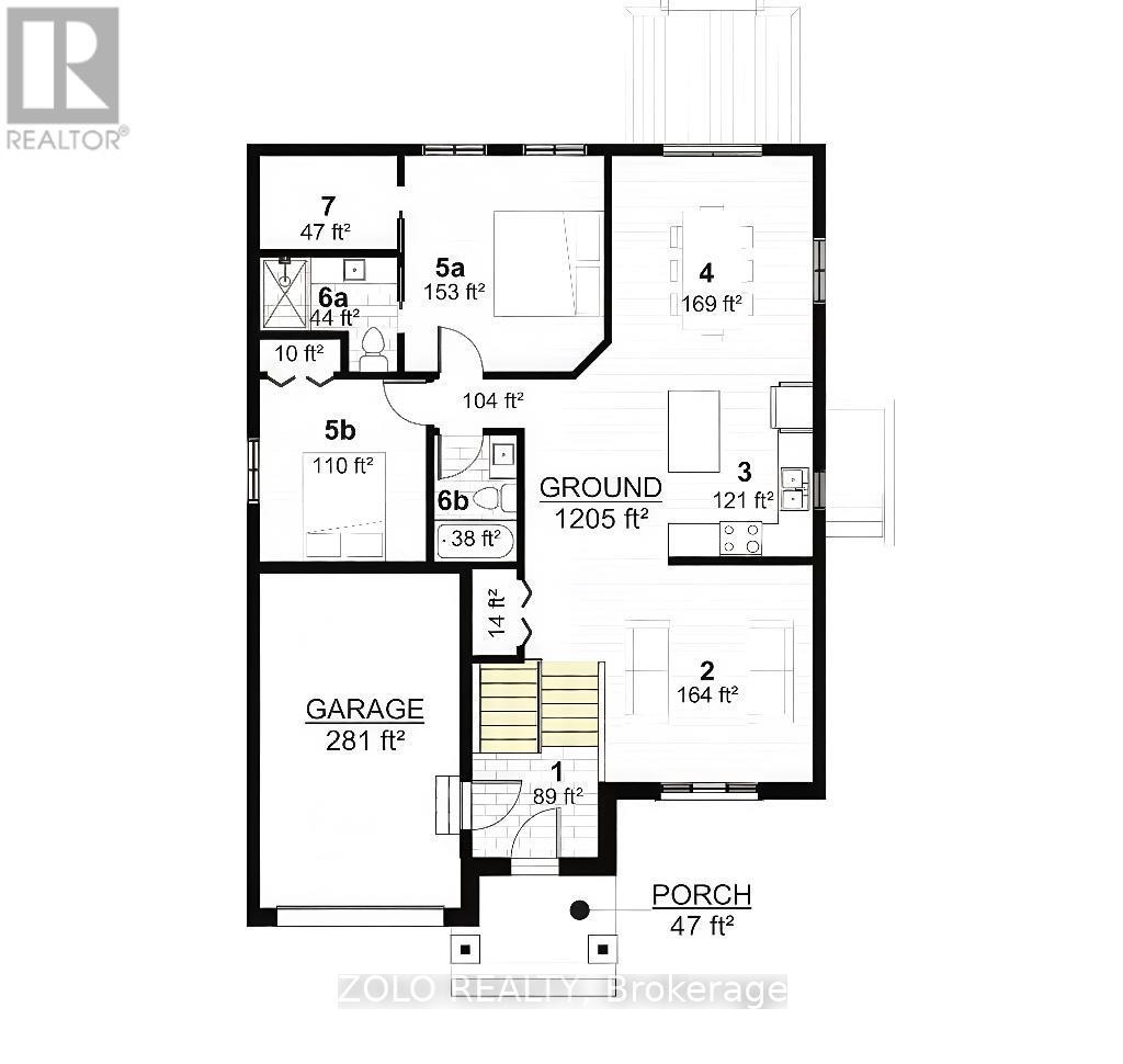Floor Plan Main Level - 216 Ruby Drive, Cornwall, ON - Other