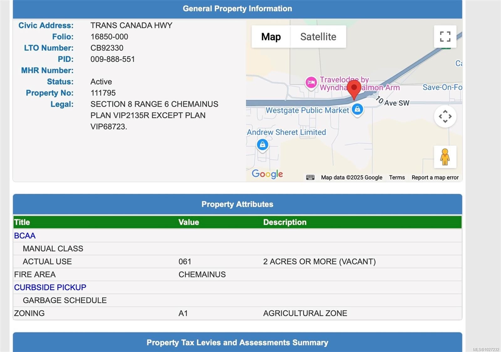 Section 8 Trans Canada Hwy, Chemainus, BC