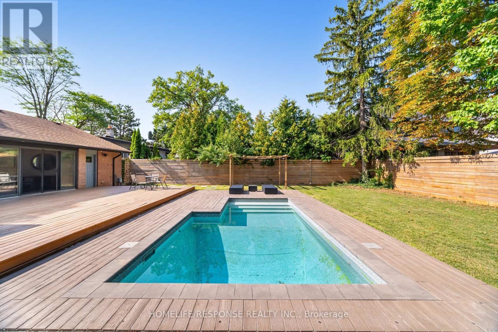 5011 Spruce Avenue, Burlington, ON - Outdoor With In Ground Pool With Deck Patio Veranda