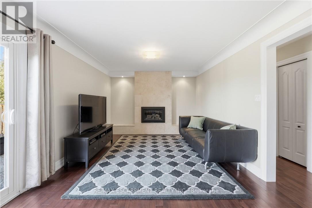 14 Atkins Drive, Hamilton, ON - Indoor With Fireplace