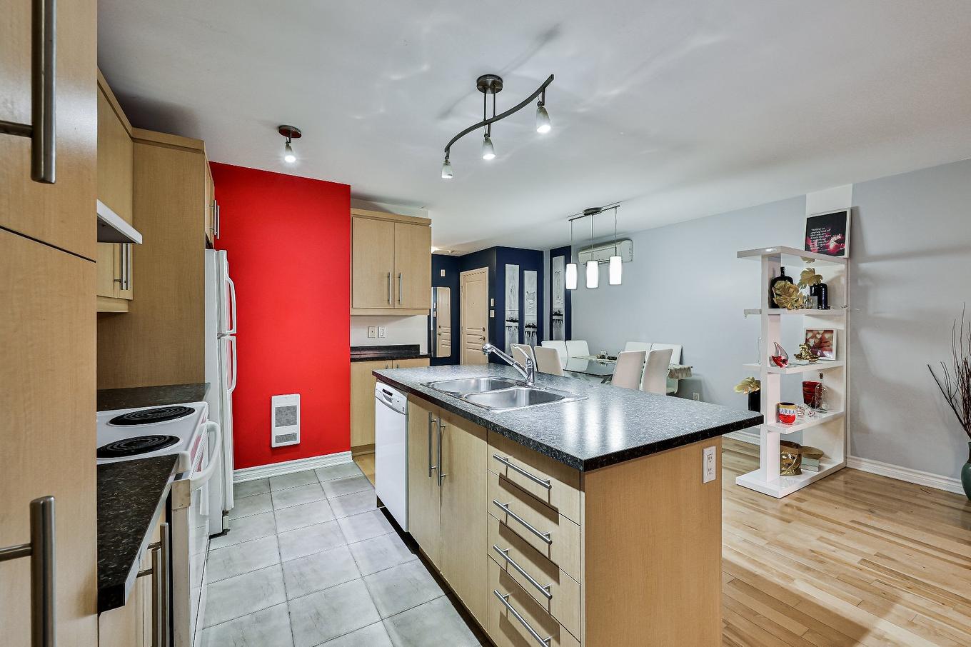 Cuisine - 2-575 Rue Préfontaine, Montréal (Mercier/Hochelaga-Maisonneuve), QC - Indoor Photo Showing Kitchen With Double Sink