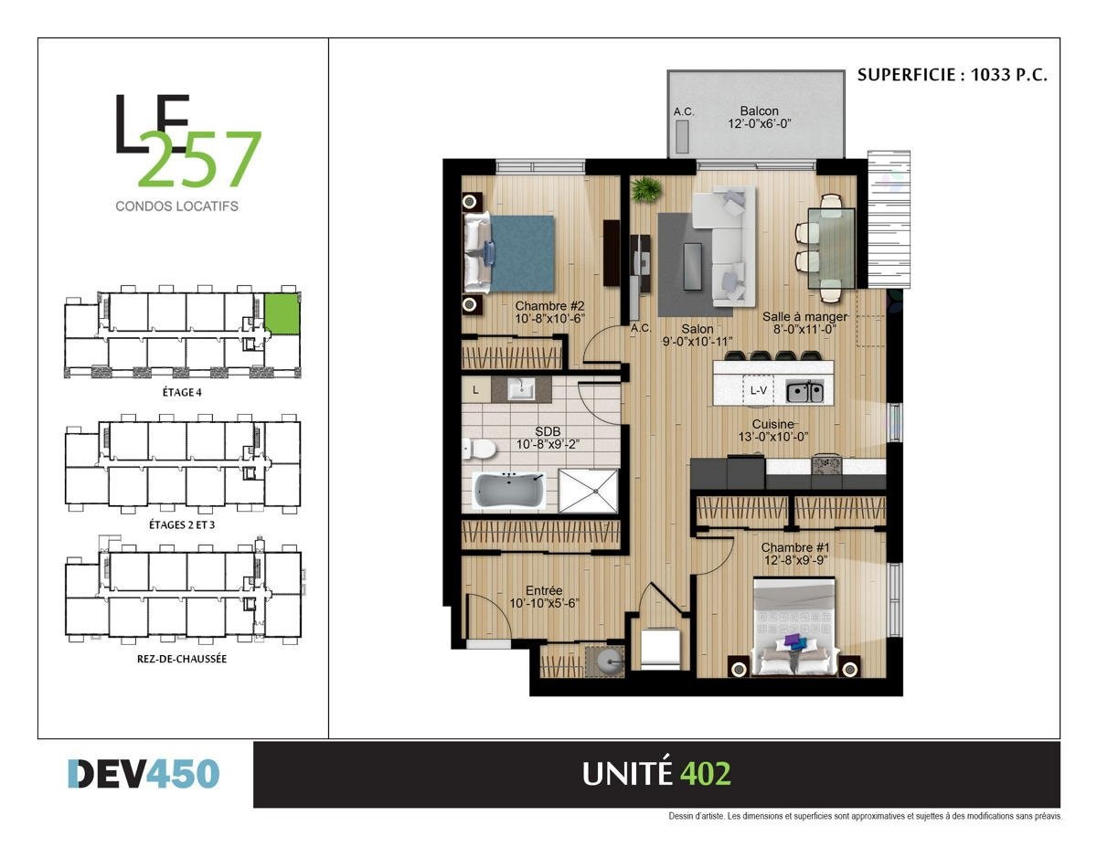 Floor Plan - 402-257 Rue Blainville E., Sainte-Thérèse, QC - Other