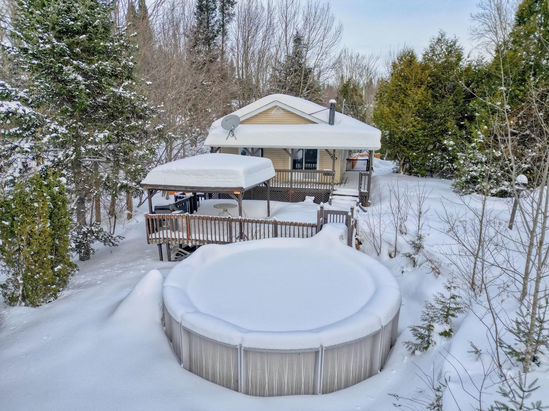 Photo aérienne - 24 Ch. Peninsula, Saint-Adolphe-D'Howard, QC - Outdoor With Deck Patio Veranda