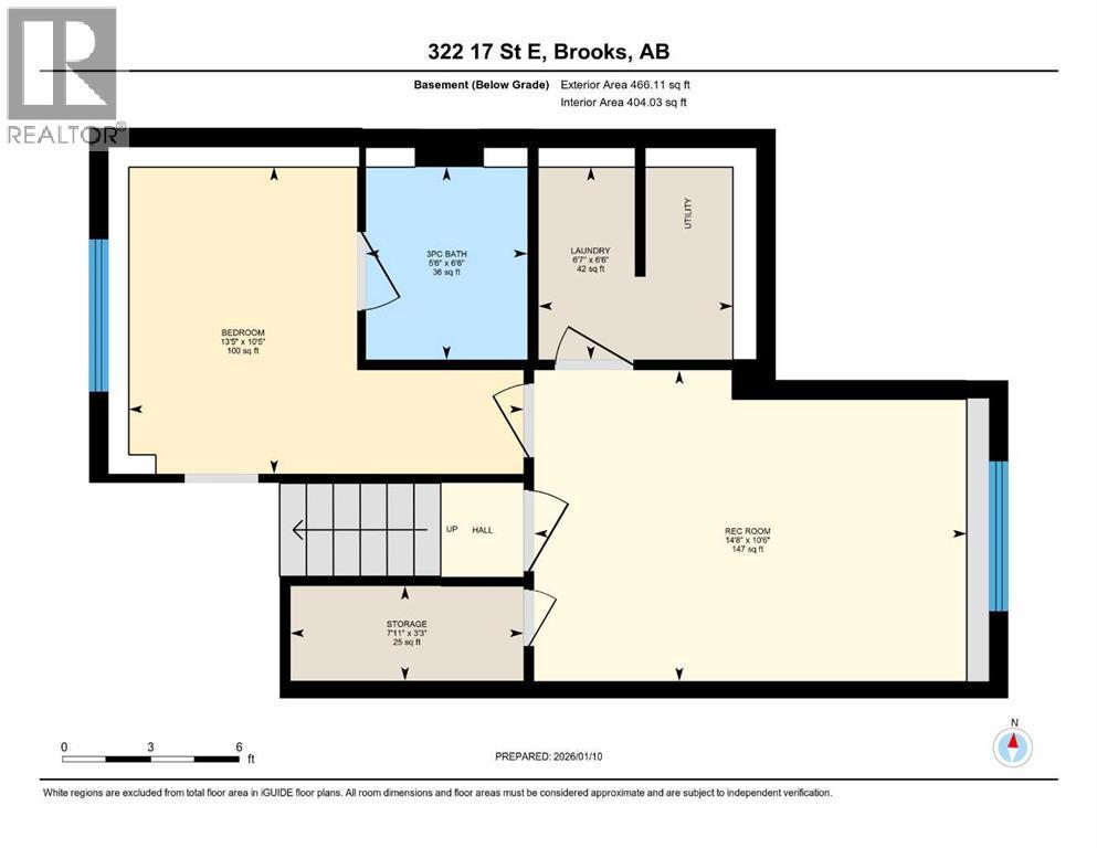 RMS Measurements for Basement - 322 17 Street E, Brooks, AB - Other