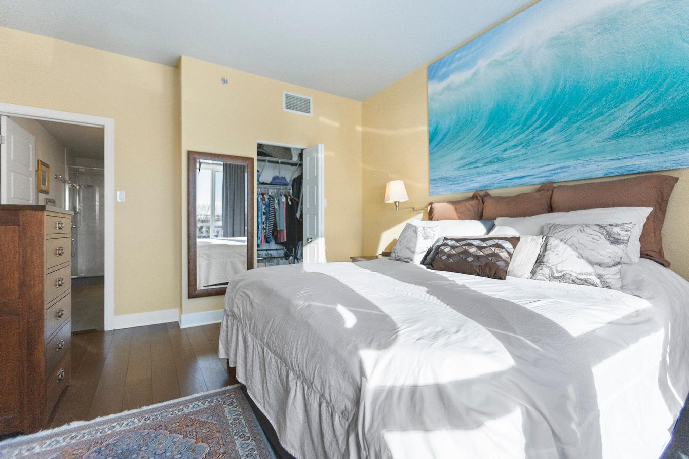 Chambre à coucher principale - 409-795 Ch. Du Bord-Du-Lac-Lakeshore, Dorval, QC - Indoor Photo Showing Bedroom