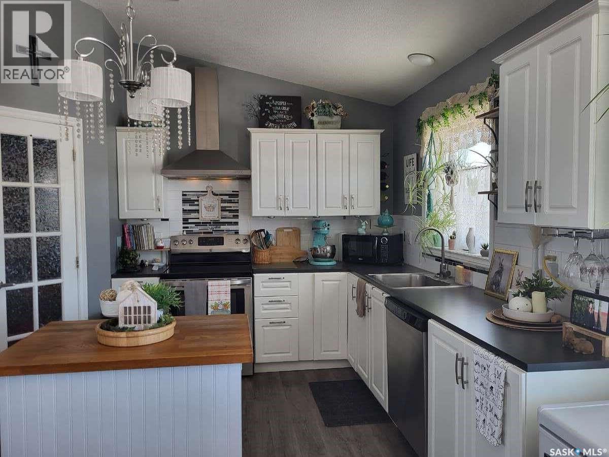 210 Douglas Place, Waseca, SK - Indoor Photo Showing Kitchen With Double Sink