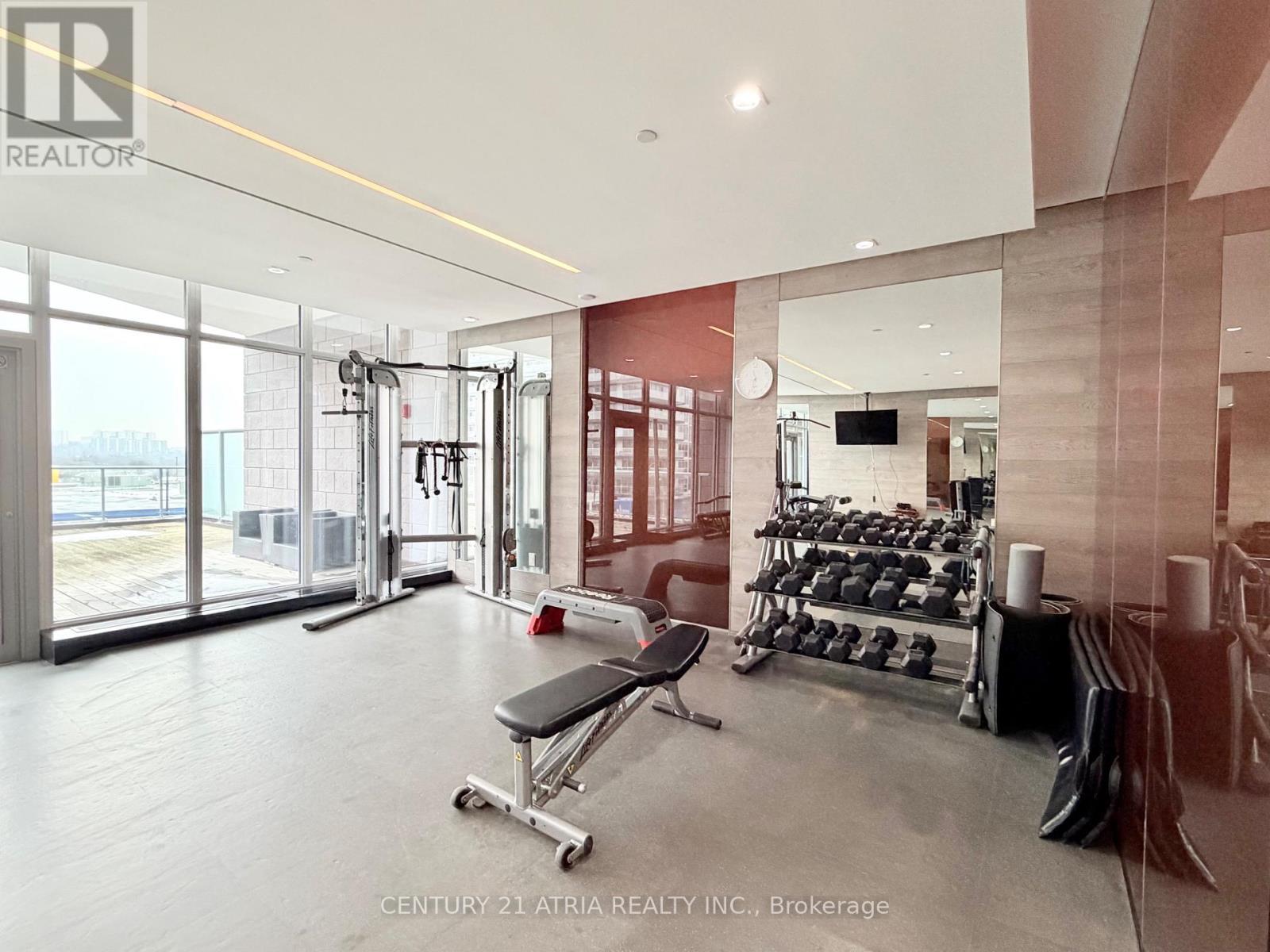 2703 - 121 Mcmahon Drive, Toronto, ON - Indoor Photo Showing Gym Room