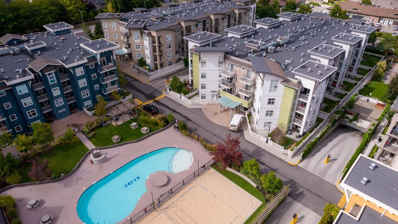 404-571 Yates Road, Kelowna, BC - Outdoor With In Ground Pool With View