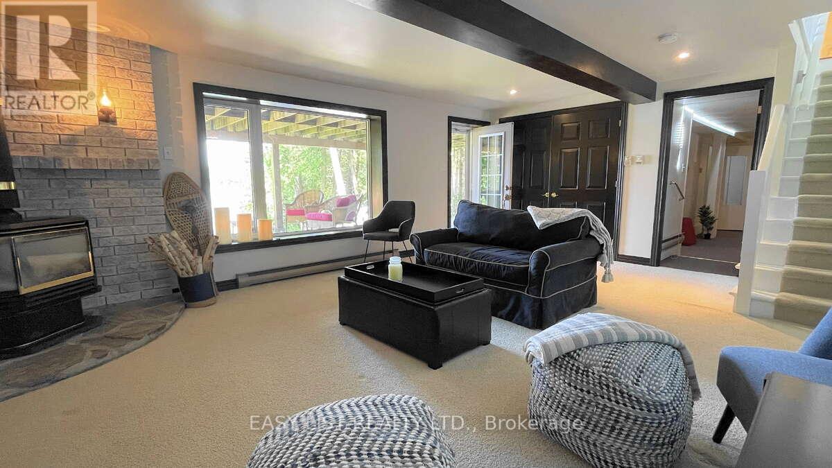 1990 White Lake Road, Douro-Dummer, ON - Indoor Photo Showing Living Room With Fireplace