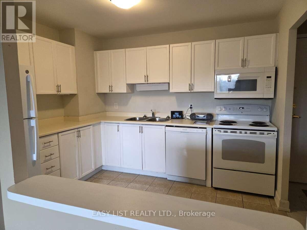 203 - 155 Main Street N, Newmarket, ON - Indoor Photo Showing Kitchen With Double Sink