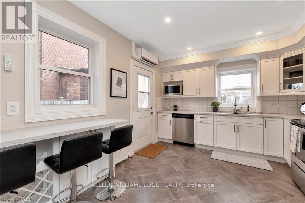 232 Bay Street N, Hamilton, ON - Indoor Photo Showing Kitchen With Stainless Steel Kitchen
