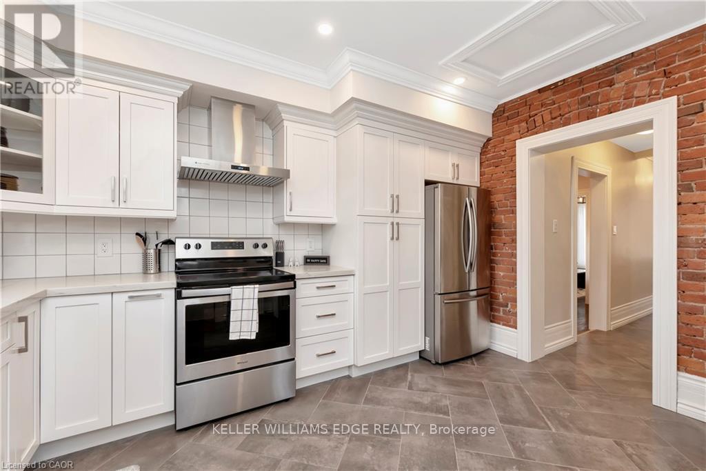232 Bay Street N, Hamilton, ON - Indoor Photo Showing Kitchen With Stainless Steel Kitchen