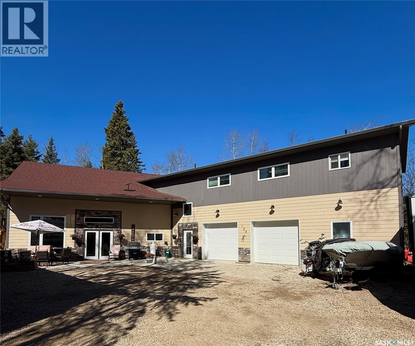 102 Moore Drive, Christopher Lake, SK - Outdoor With Deck Patio Veranda