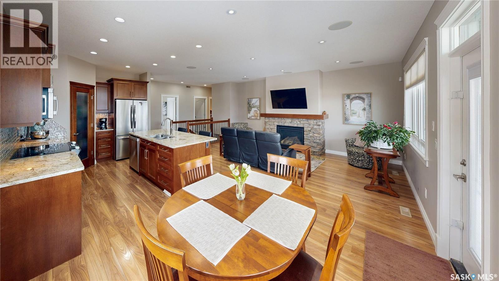 4342 Skinner Place, Regina, SK - Indoor Photo Showing Other Room With Fireplace