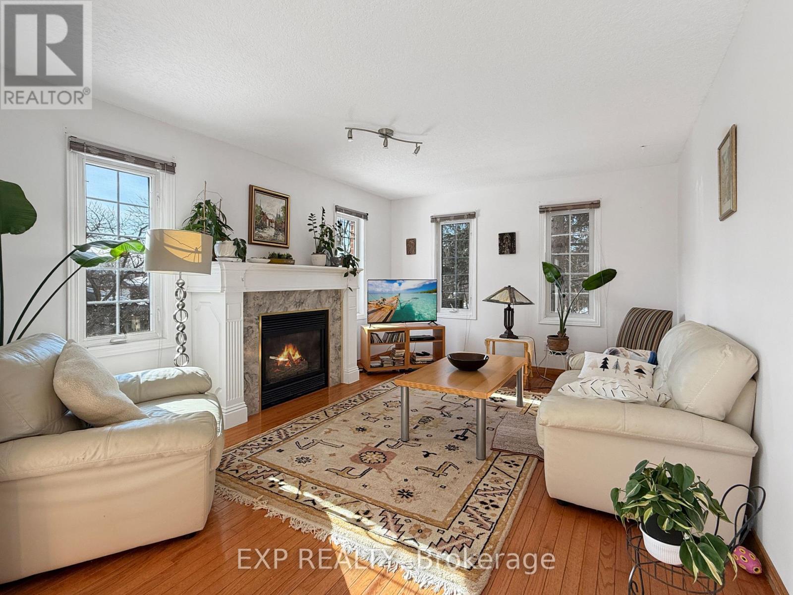 444 Burnett Avenue, Cambridge, ON - Indoor Photo Showing Living Room With Fireplace