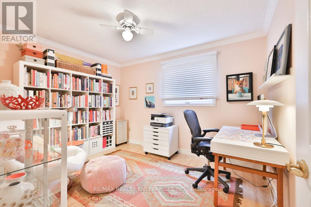 Bedroom, Double Closet, Large Window - 431 Naomi Crescent, Mississauga, ON - Indoor Photo Showing Office