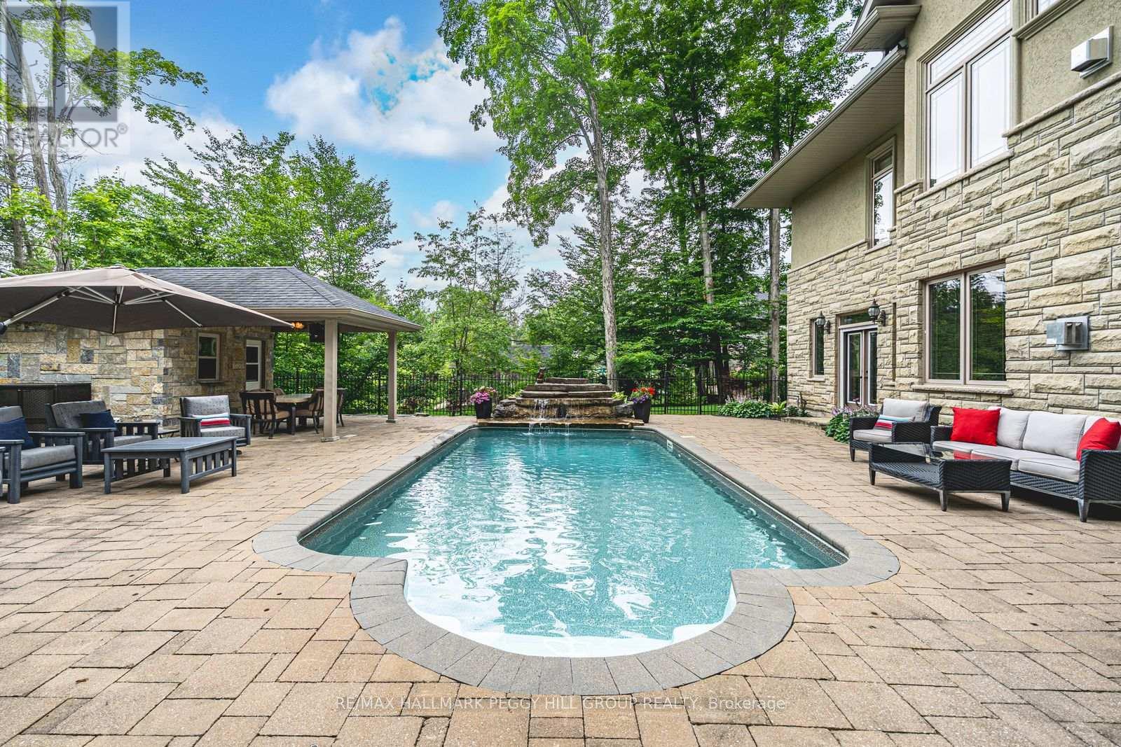32 Gallagher Crescent, Springwater, ON - Outdoor With In Ground Pool With Deck Patio Veranda