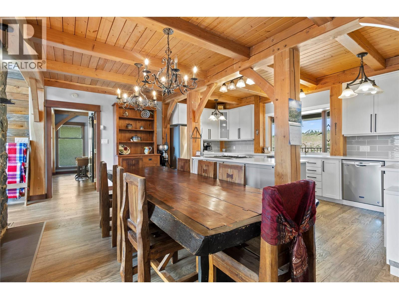 Dining Area looking to Kitchen - 1403 Notch Hill Road, Sorrento, BC - Indoor Photo Showing Dining Room