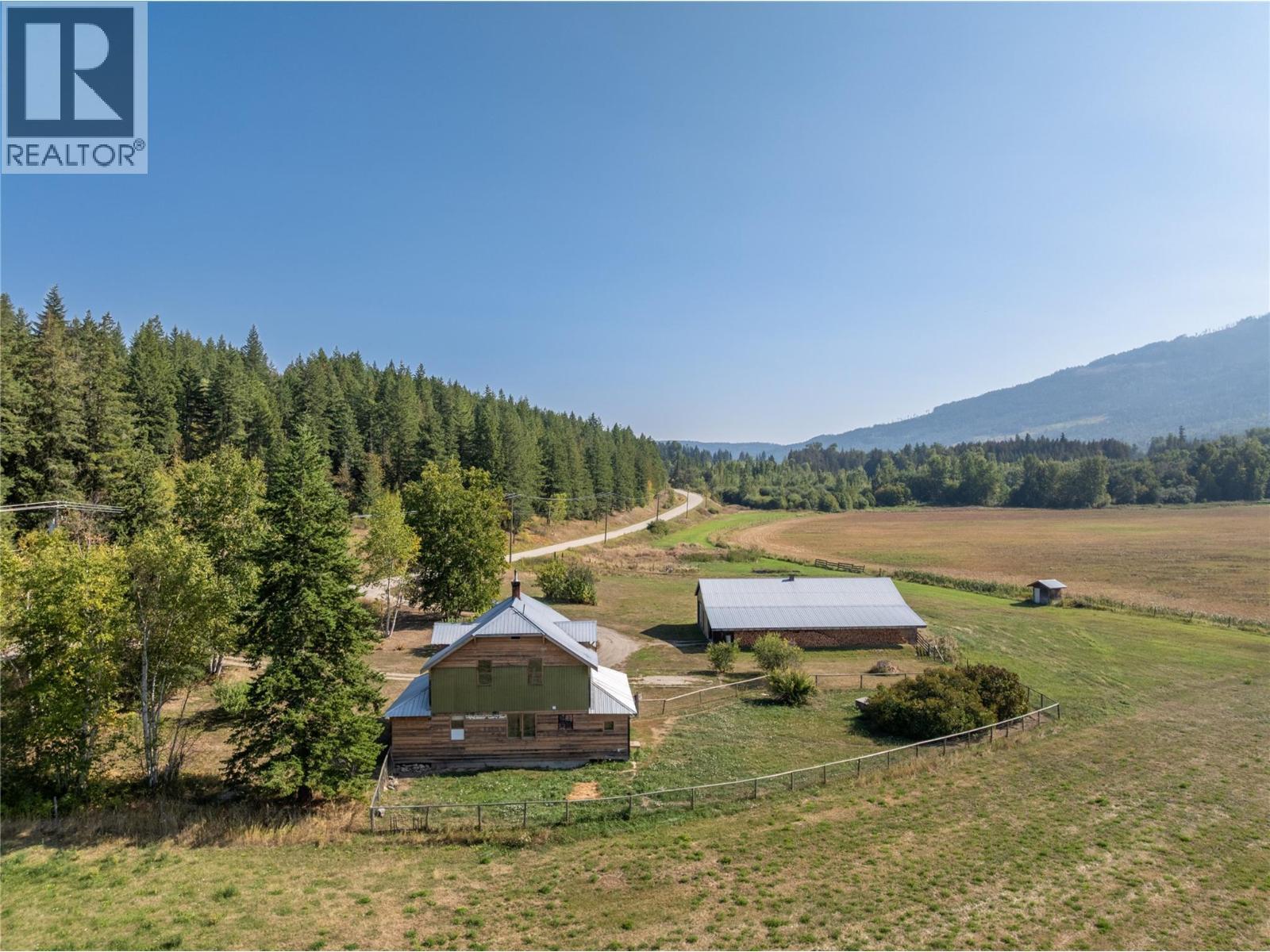 Original 1936 Farmhouse is the 2nd home on the property - 1403 Notch Hill Road, Sorrento, BC - Outdoor With View